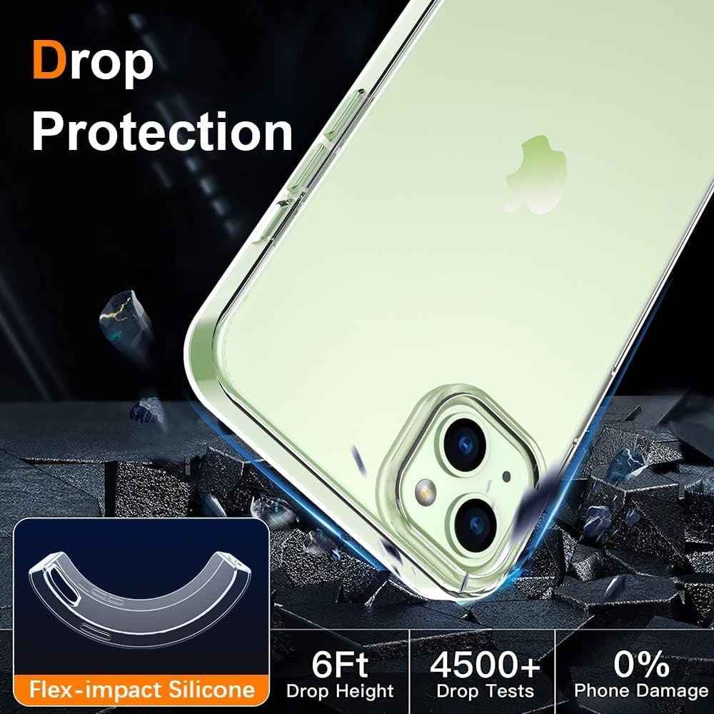 Detaliu port USB-C husă iPhone 15 Plus, decupaj precis pentru acces ușor la toate porturile