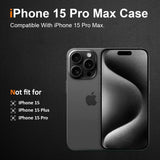 Husă iPhone 15 Pro Max transparentă antisoc – detaliu colțuri ranforsate pentru protecție la impact
