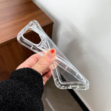 Husa de protectie Flippy, Airbag Shock Absorption, TPU, pentru Apple iPhone 12 , Transparent - vivimall.ro