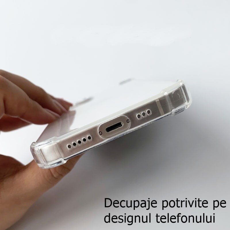 Husa de protectie Vivimall, TPU, pentru Apple iPhone 13 Mini 5.4 inch, Antisoc, Protectie colturi, Rezistenta la impact, Transparenta - vivimall.ro