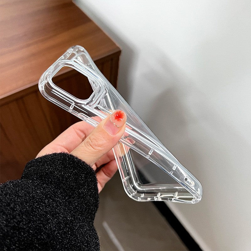 Husa de protectie Flippy, Airbag Shock Absorption, TPU, pentru Apple iPhone 14 Plus , Transparent - vivimall.ro