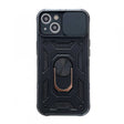 Husa de protectie Flippy compatibila cu Apple iPhone 13 Defender Model 4 cu suport,Negru - vivimall.ro