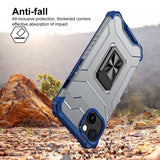 Husa de protectie Flippy compatibila cu Apple iPhone 13 Mini Acrylic Armor cu suport Albastru - vivimall.ro