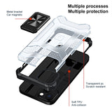 Husa de protectie Flippy compatibila cu Apple iPhone 13 Mini Acrylic Armor cu suport Negru - vivimall.ro