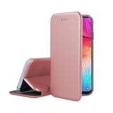 Husa de protectie Flippy compatibila cu Apple iPhone 13 Mini Magnet Book Case Roz Auriu - vivimall.ro