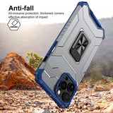 Husa de protectie Flippy compatibila cu Apple iPhone 13 Pro Acrylic Armor cu suport Albastru - vivimall.ro