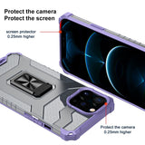 Husa de protectie Flippy compatibila cu Apple iPhone 13 Pro Acrylic Armor cu suport Mov - vivimall.ro