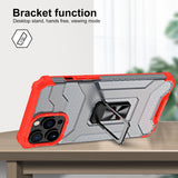 Husa de protectie Flippy compatibila cu Apple iPhone 13 Pro Acrylic Armor cu suport Rosu - vivimall.ro