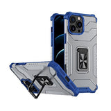Husa de protectie Flippy compatibila cu Apple iPhone 13 Pro Max Acrylic Armor cu suport Albastru - vivimall.ro