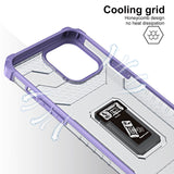 Husa de protectie Flippy compatibila cu Apple iPhone 13 Pro Max Acrylic Armor cu suport Mov - vivimall.ro