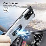 Husa de protectie Flippy compatibila cu Apple iPhone 13 Pro Max Acrylic Armor cu suport Negru - vivimall.ro