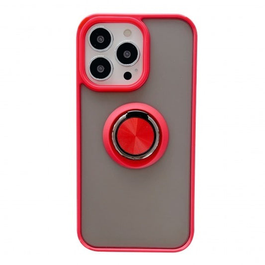 Husa de protectie Vivimall compatibila cu Apple iPhone 13 Pro Max,Defender cu prindere inel,Rosu - vivimall.ro