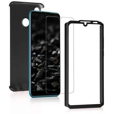Husa de protectie Flippy compatibila cu Huawei P30 Lite Full Cover 360 Negru + Folie de protectie - vivimall.ro