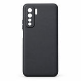 Husa de Protectie Flippy compatibila cu Huawei P40 Lite 5G, Liquid Silicone, Interior din Microfibra, Protectie Camera, Negru