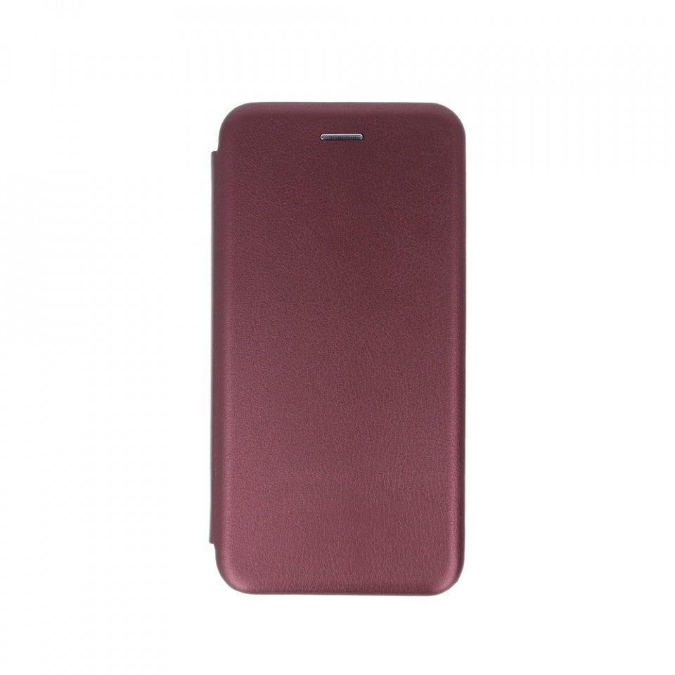 Husa de protectie Flippy compatibila cu Samsung Galaxy A12 Magnet Book Case Bordo - vivimall.ro