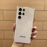 Husă Samsung Galaxy A15 5G transparentă, detaliu colț Air Bag pentru protecție la impact