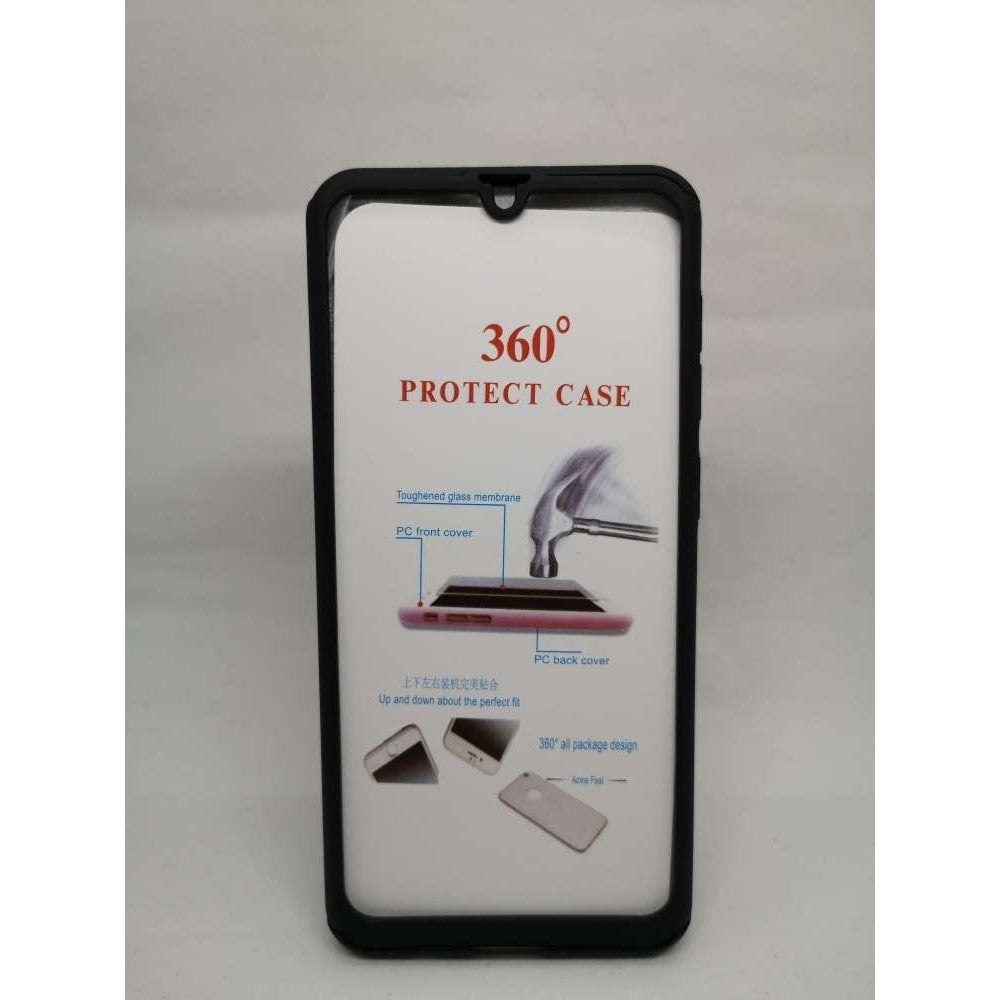 Husa de protectie Flippy compatibila cu Samsung Galaxy A50 Full Cover 360 Negru + Folie de protectie - vivimall.ro