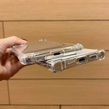 Detaliu colț Air Bag husă TPU transparentă Samsung Galaxy A55 5G, amortizare impact