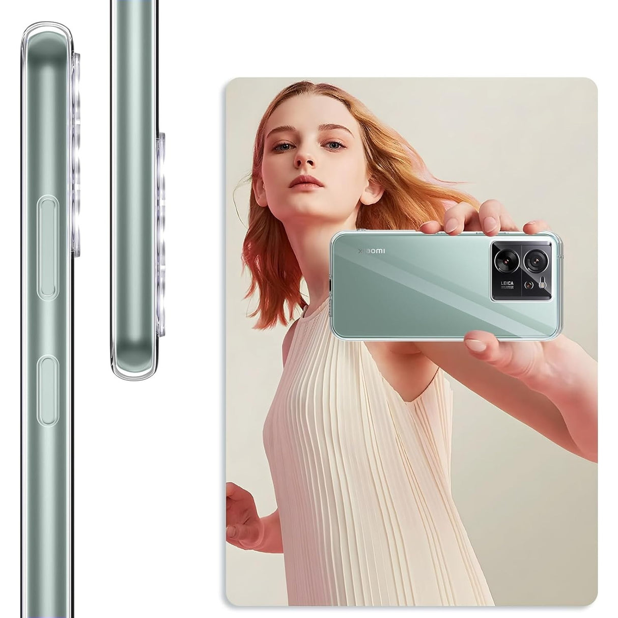 Husa Telefon, Flippy, Compatibila Xiaomi Redmi 13T/13T Pro, Carcasa TPU, Protectie Camere, 1.5 mm, Transparent - vivimall.ro