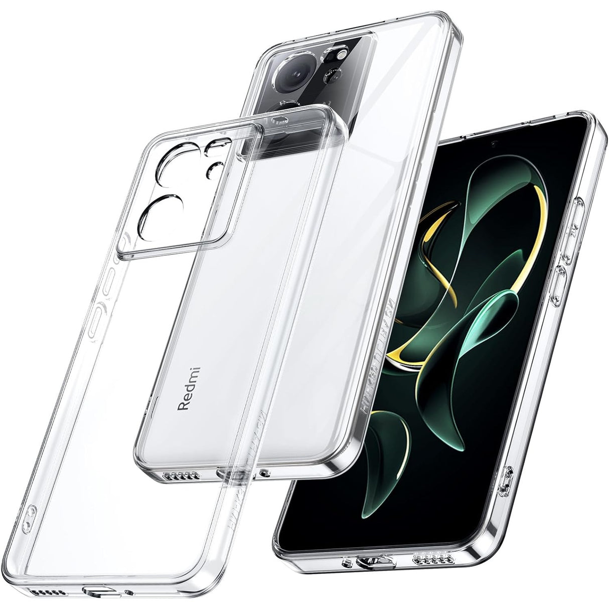 Husa Telefon, Flippy, Compatibila Xiaomi Redmi 13T/13T Pro, Carcasa TPU, Protectie Camere, 1.5 mm, Transparent - vivimall.ro