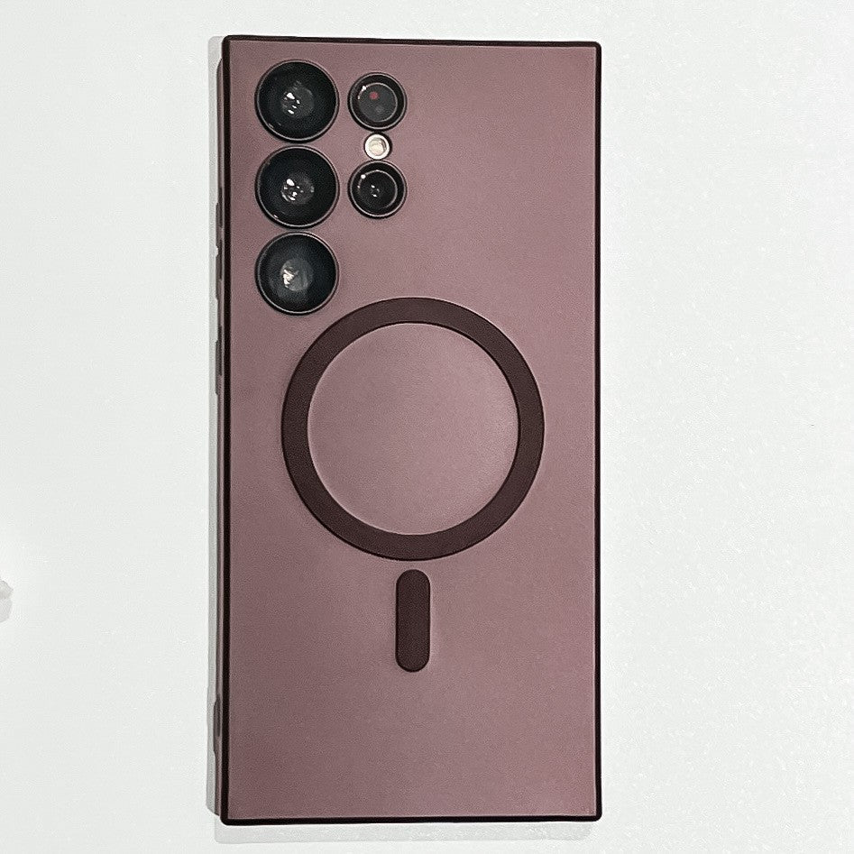 Husa de protectie Flippy, cu incarcare Wireless, Tehnologie Magsafe, pentru  Samsung Galaxy S23 Plus , Mov - vivimall.ro