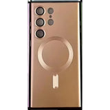 Husa de protectie Flippy, cu incarcare Wireless, Tehnologie Magsafe, pentru  Samsung Galaxy S23 Ultra , Rose Gold - vivimall.ro