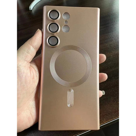 Husa de protectie Flippy, cu incarcare Wireless, Tehnologie Magsafe, pentru  Samsung Galaxy S23 Ultra , Rose Gold - vivimall.ro