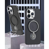 Husa de protectie Flippy, cu incarcare Wireless, Tehnologie Magsafe, TPU, Inel magnetic rotativ cu functie de suport, pentru  Samsung Galaxy S23 , Negru - vivimall.ro