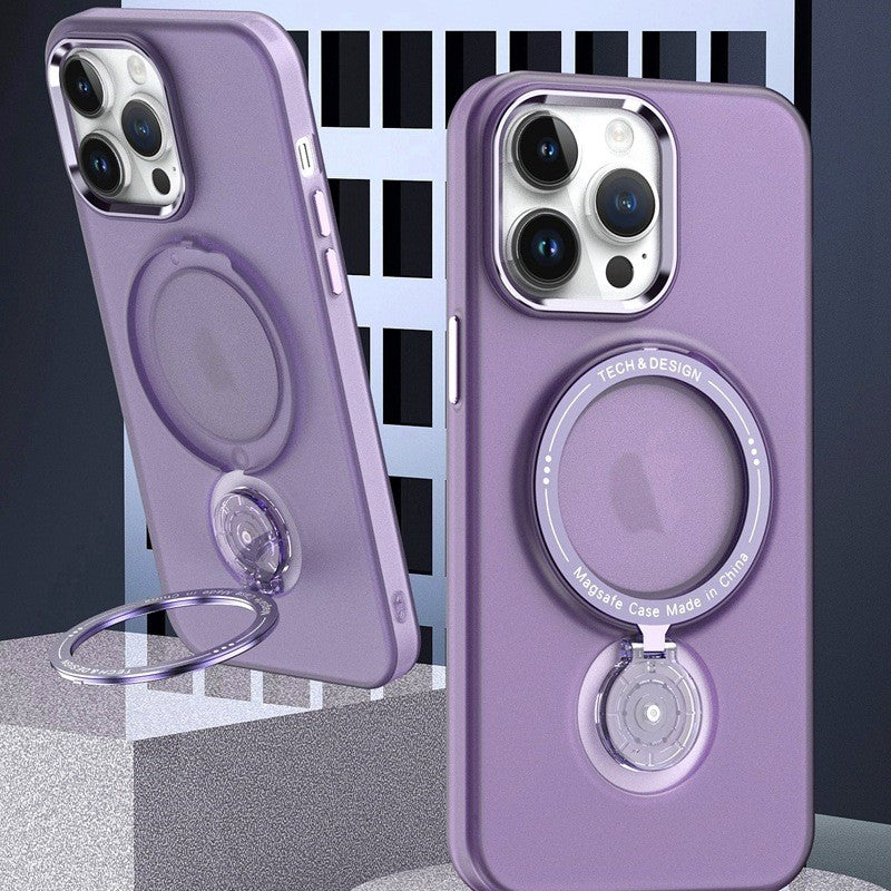 Husa de protectie Flippy, cu incarcare Wireless, Tehnologie Magsafe, TPU, Inel magnetic rotativ cu functie de suport, pentru  Samsung Galaxy S23 Plus , Mov - vivimall.ro