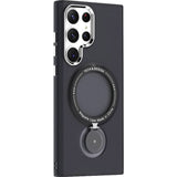 Husa de protectie Flippy, cu incarcare Wireless, Tehnologie Magsafe, TPU, Inel magnetic rotativ cu functie de suport, pentru  Samsung Galaxy S23, Negru - vivimall.ro