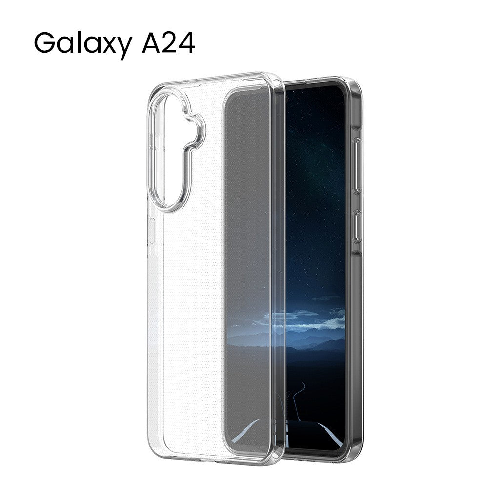 Husă Protect Plus Samsung Galaxy A24 4G din silicon TPU 1mm, vedere laterală dreapta