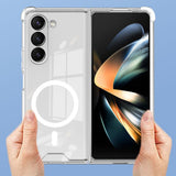 Husa pentru Samsung Galaxy Z FOLD6, Vivimall, Husa de Protectie cu Anti-Shock, Tehnologie MagSafe Magnetic, Design Ultra Subtire, Anti alunecare, TPU Acrilic, Transparent - vivimall.ro