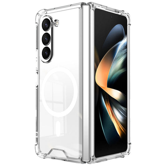 Husa pentru Samsung Galaxy Z FOLD6, Vivimall, Husa de Protectie cu Anti-Shock, Tehnologie MagSafe Magnetic, Design Ultra Subtire, Anti alunecare, TPU Acrilic, Transparent - vivimall.ro