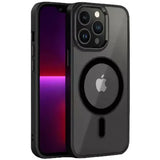 Husa de Protectie, Flippy, pentru Apple iPhone 12/12 Pro, Acoperire Totala, Magnetica, Wireless, din Acrilic Mat Colorat, Negru - vivimall.ro