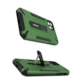 Husa de protectie Flippy pentru Apple iPhone 11 Pro Max Defender Sergeant Brave cu suport, Verde deschis - vivimall.ro