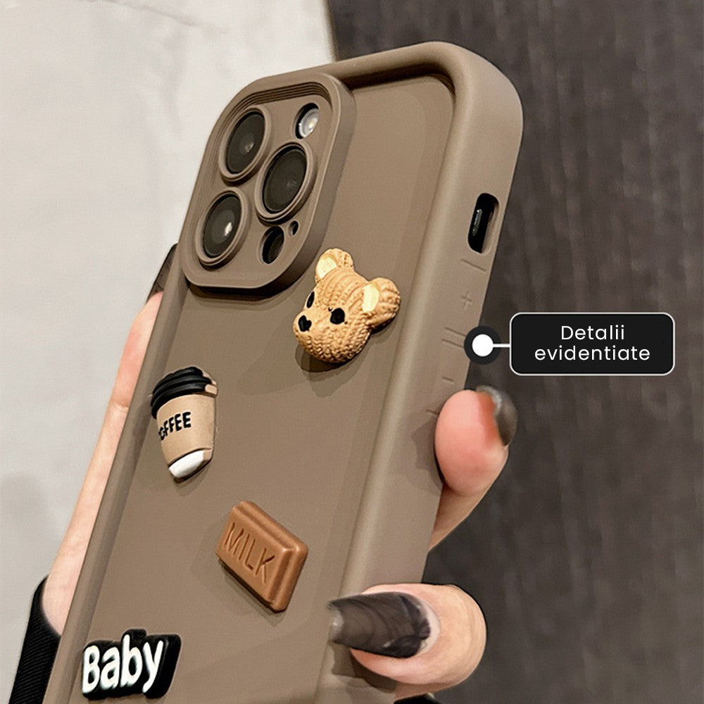 Husă antisoc iPhone 12, colțuri întărite și ramă ridicată protecție cameră, unghi lateral