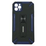 Husa de protectie Flippy pentru Apple iPhone 12 Pro Max Defender Model 4 cu suport, Albastru inchis - vivimall.ro