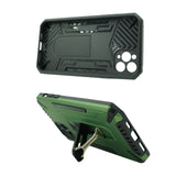 Husa de protectie Flippy pentru Apple iPhone 12 Pro Max Defender Model 4 cu suport, Verde deschis - vivimall.ro