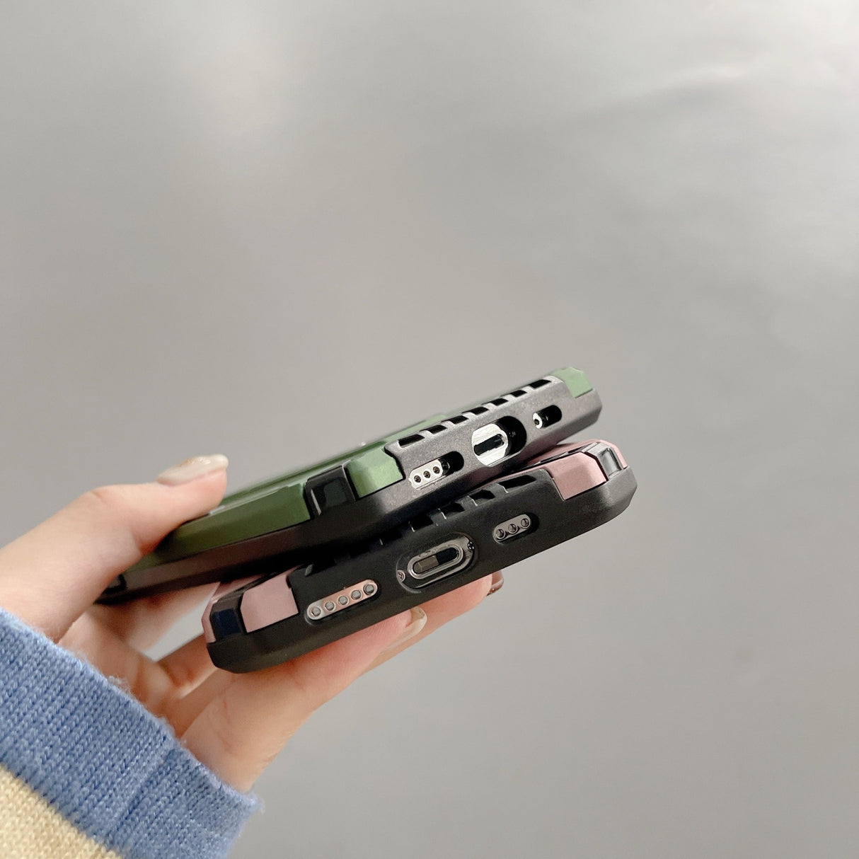 Husa de protectie Flippy pentru Apple iPhone 13 Mini Defender Sergeant Brave cu suport,Verde - vivimall.ro