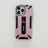 Husa de protectie Flippy pentru Apple iPhone 13 Pro Defender Sergeant Brave cu suport,Roz Auriu - vivimall.ro