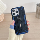 Husa de protectie Flippy pentru Apple iPhone 13 Pro Max Defender Sergeant Brave cu suport,Albastru - vivimall.ro