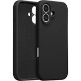 Husa de Protectie, Flippy, pentru iPhone 16, Liquid Silicone, cu Microfibra pe Interior, Protectie Antisoc, Compatibil Incarcare Wireless, Negru - vivimall.ro