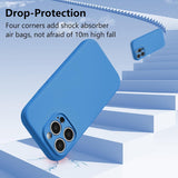 Husa de Protectie, Vivimall, pentru iPhone 16 Pro, Liquid Silicone, cu Microfibra pe Interior, Protectie Antisoc, Compatibil Incarcare Wireless, Albastru - vivimall.ro
