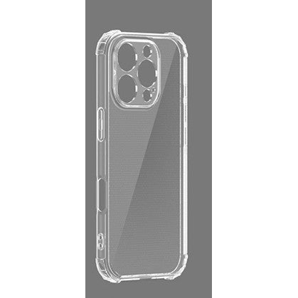 Detaliu colțuri ranforsate husă iPhone 16 Pro TPU Protect Plus, protecție impact laterală