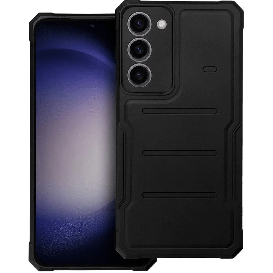 Husa de Protectie, Flippy, pentru Apple iPhone X/XS, Defender Model 1, silicon, plastic, Negru - vivimall.ro