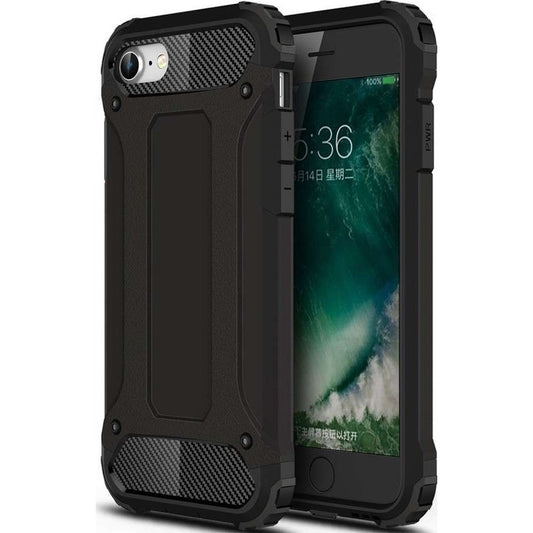 Husa de Protectie, Vivimall, pentru Apple iPhone X/XS, Defender Model 1, silicon, plastic, Negru - vivimall.ro