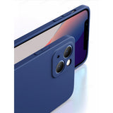 Interior microfibră moale al husei Honor 70 silicon lichid albastru, detaliu căptușeală