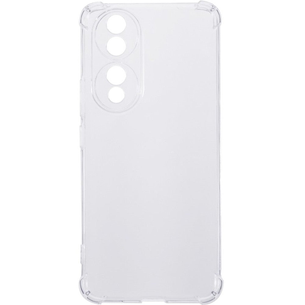 Husă transparentă Honor 70 TPU Protect Plus, detaliu colțuri ranforsate pentru protecție șocuri