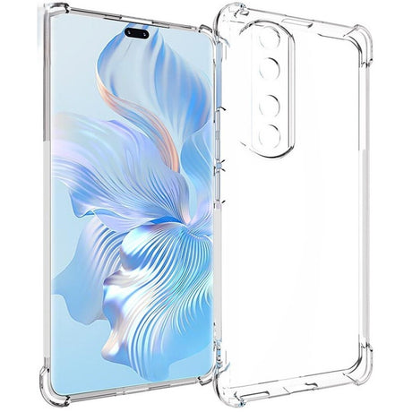 Husă Honor 70 TPU Protect Plus transparentă cu Dust Plug, vedere frontală, model Protect Plus