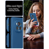 Husa de Protectie, Flippy, pentru Honor Magic 6 Pro, Liquid Silicone, cu Microfibra pe Interior, Protectie Antisoc, Compatibil Incarcare Wireless, Albastru - vivimall.ro